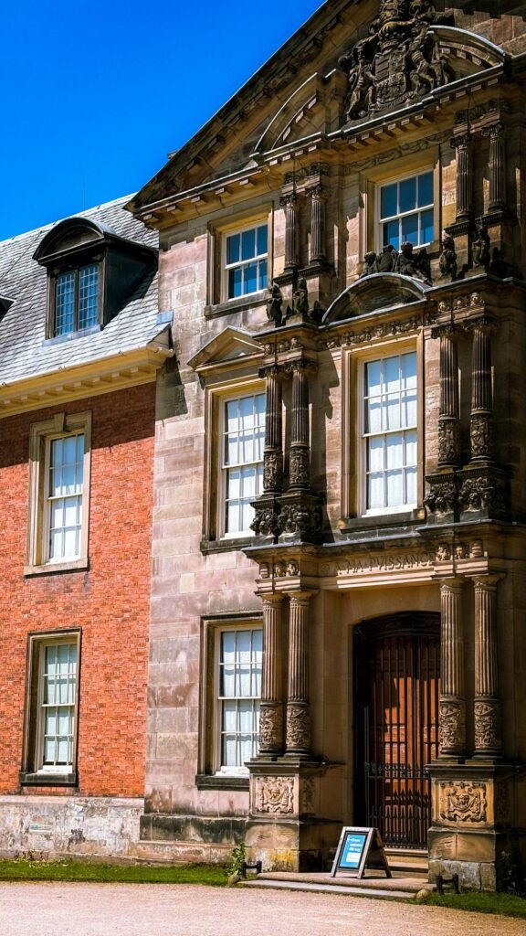 The entrance to Dunham Massey, Altrincham